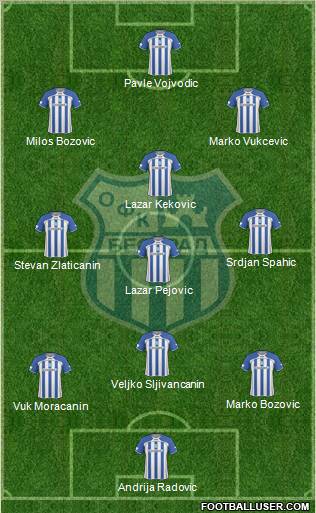 OFK Beograd Formation 2011