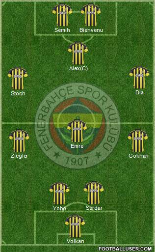 Fenerbahçe SK Formation 2011