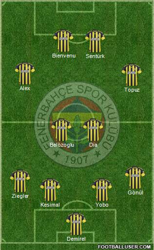 Fenerbahçe SK Formation 2011