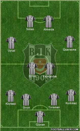 Besiktas JK Formation 2011