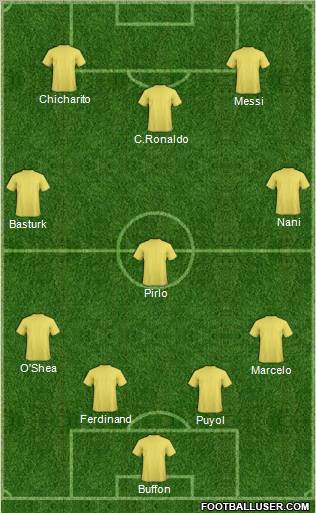 Pro Evolution Soccer Team Formation 2011
