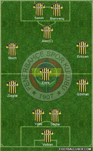 Fenerbahçe SK Formation 2011