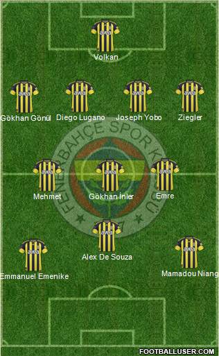 Fenerbahçe SK Formation 2011
