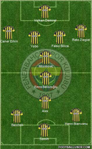 Fenerbahçe SK Formation 2011