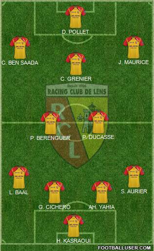 Racing Club de Lens Formation 2011