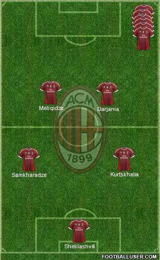 A.C. Milan Formation 2011