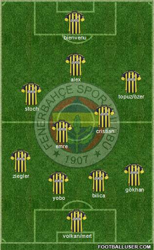 Fenerbahçe SK Formation 2011