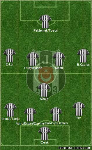 Besiktas JK Formation 2011