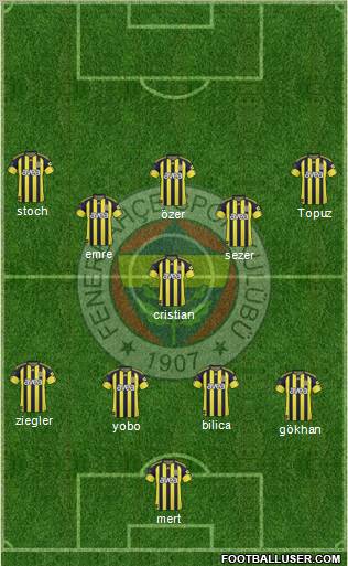 Fenerbahçe SK Formation 2011