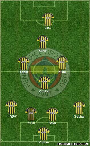 Fenerbahçe SK Formation 2011
