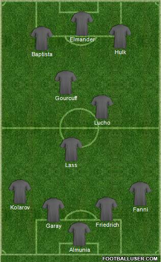 Pro Evolution Soccer Team Formation 2011
