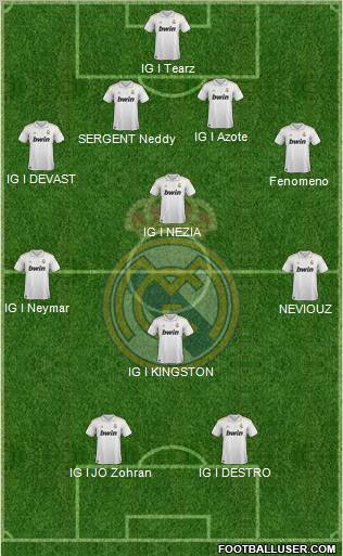 Real Madrid C.F. Formation 2011