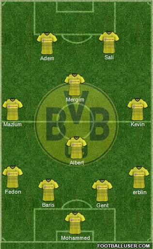 Borussia Dortmund Formation 2011