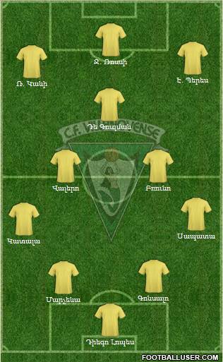 C.F. Villanovense Formation 2011