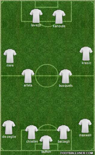 Pro Evolution Soccer Team Formation 2011