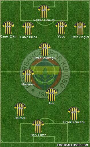Fenerbahçe SK Formation 2011