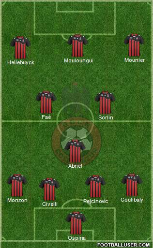 OGC Nice Côte d'Azur football formation