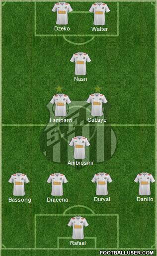 Santos FC Formation 2011