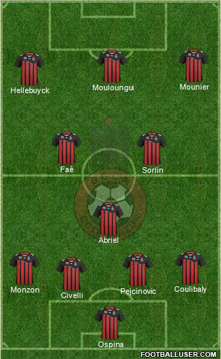 OGC Nice Côte d'Azur Formation 2011