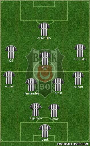 Besiktas JK Formation 2011