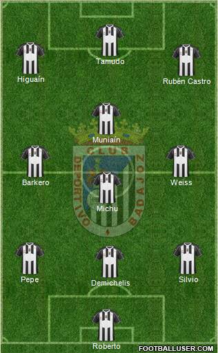 C.D. Badajoz S.A.D. Formation 2011