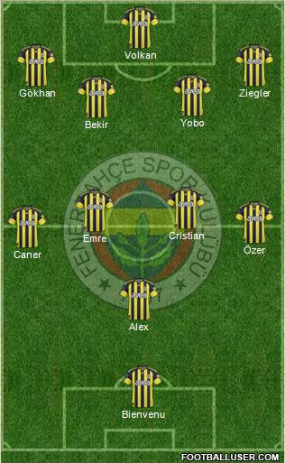 Fenerbahçe SK Formation 2011