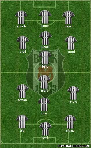 Besiktas JK Formation 2011