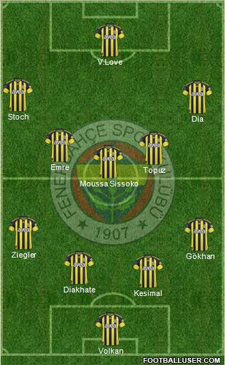 Fenerbahçe SK Formation 2011