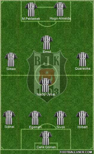 Besiktas JK Formation 2011