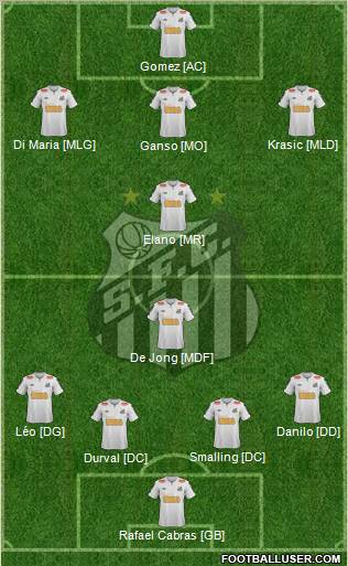 Santos FC Formation 2011