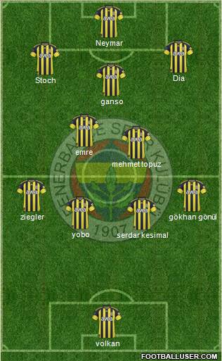 Fenerbahçe SK Formation 2011