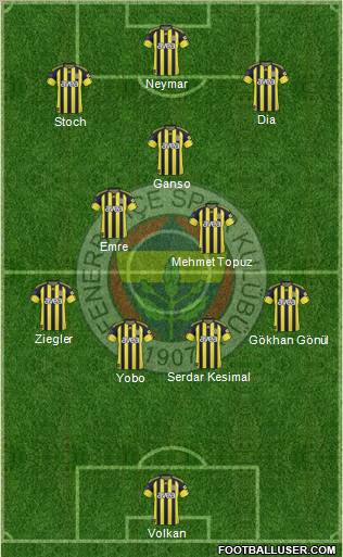 Fenerbahçe SK Formation 2011