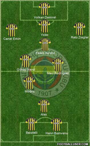 Fenerbahçe SK Formation 2011