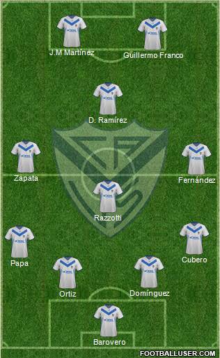 Vélez Sarsfield Formation 2011