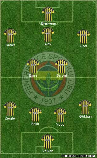 Fenerbahçe SK Formation 2011
