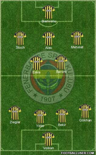 Fenerbahçe SK Formation 2011