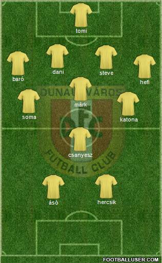 Dunaújváros FC Formation 2011