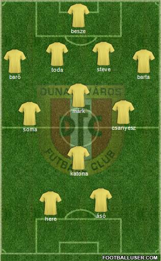 Dunaújváros FC Formation 2011