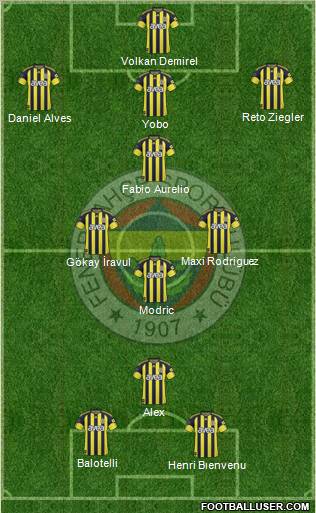Fenerbahçe SK Formation 2011