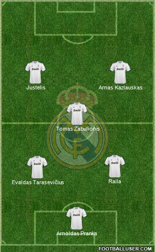 R. Madrid Castilla Formation 2011