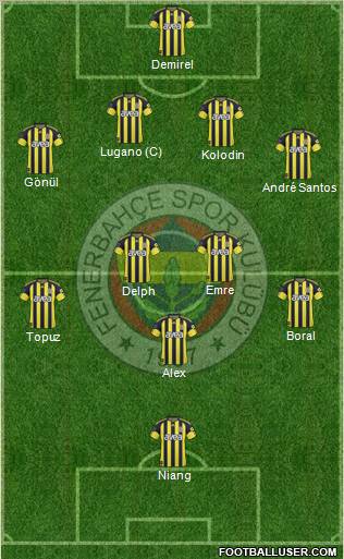 Fenerbahçe SK Formation 2011