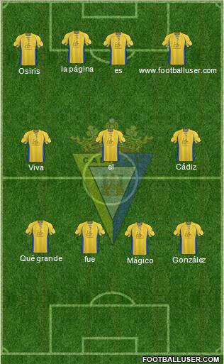 Cádiz C.F., S.A.D. Formation 2011