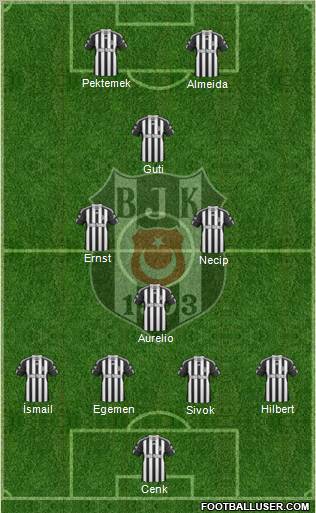 Besiktas JK Formation 2011