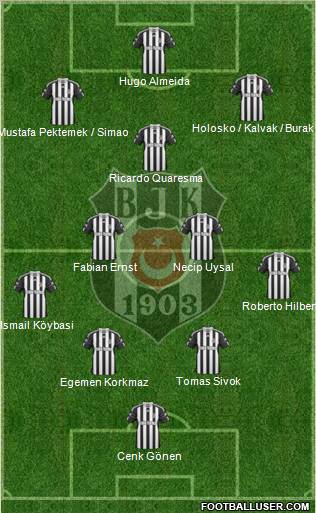 Besiktas JK Formation 2011