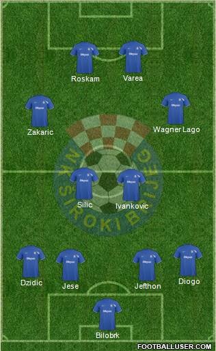NK Siroki Brijeg Formation 2011