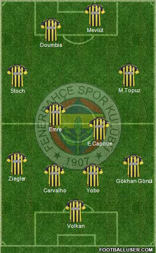 Fenerbahçe SK Formation 2011