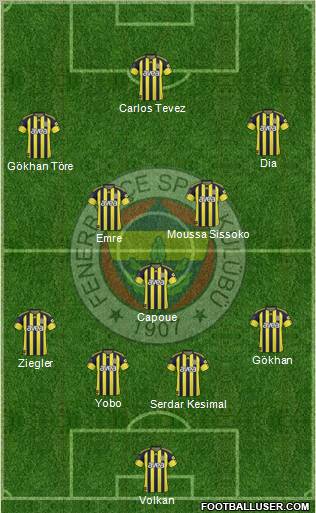 Fenerbahçe SK Formation 2011