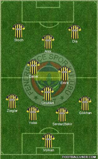Fenerbahçe SK Formation 2011