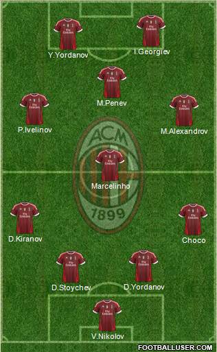 A.C. Milan Formation 2011