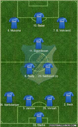 TSG 1899 Hoffenheim Formation 2011